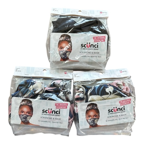 Scunci Scrunchie & Mask Sets – 3 Packs – NWT - Picture 1 of 4